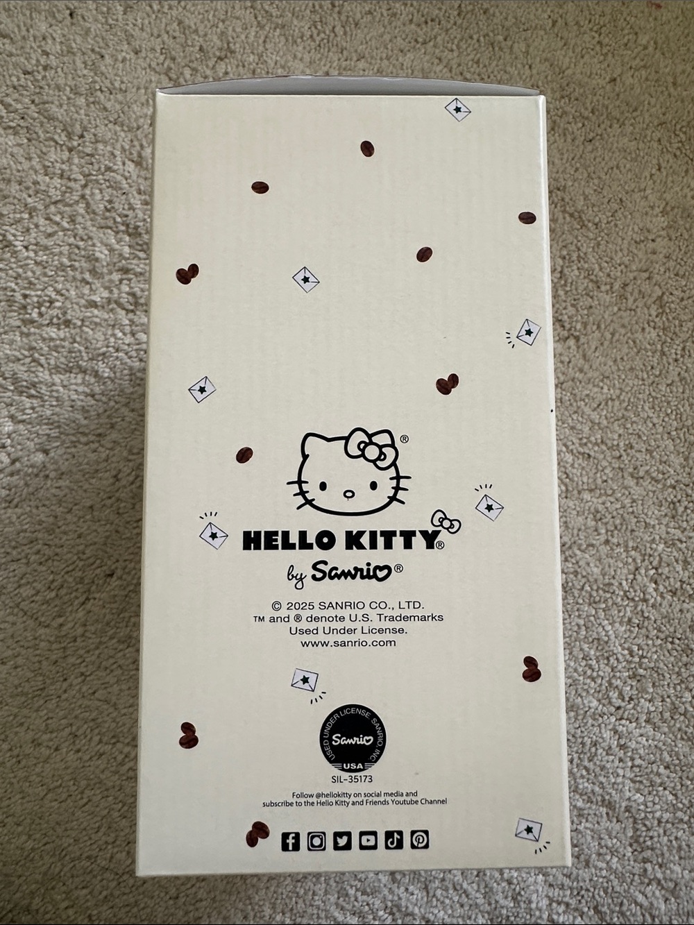Hello Kitty Starbucks Plush - White, Red & Green - Picture 2 of 3
